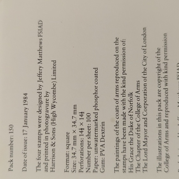 Heraldry Royal Mail Mint Stamps - Picture 7 of 11